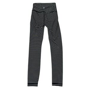 Lululemon Align HR Yoga Pants Black White Stripe Size 2 High Rise